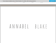 Tablet Screenshot of annabelblake.com